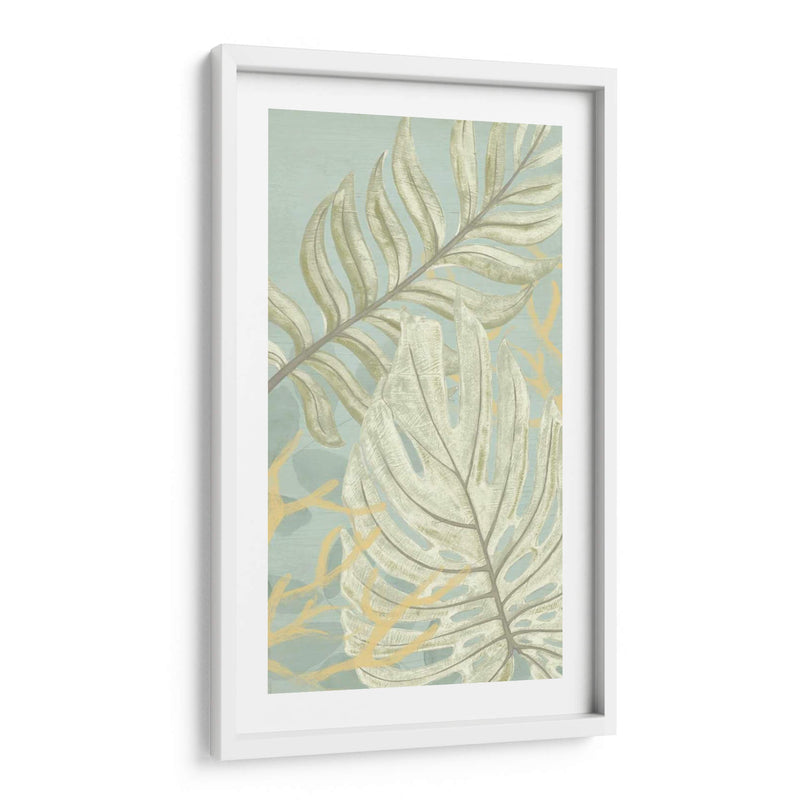 Panel De Palma Y Coral Ii - June Erica Vess | Cuadro decorativo de Canvas Lab