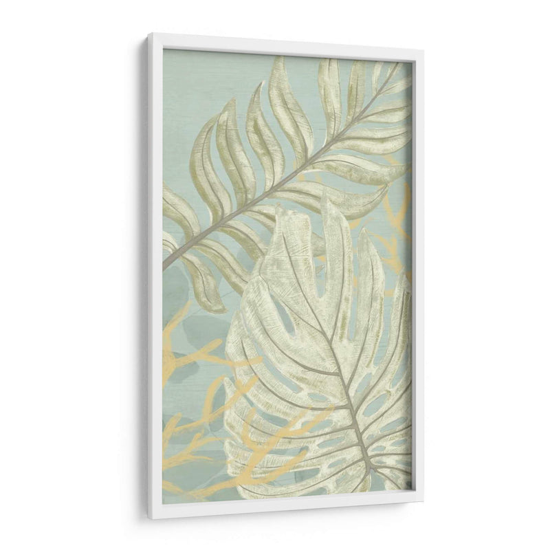 Panel De Palma Y Coral Ii - June Erica Vess | Cuadro decorativo de Canvas Lab