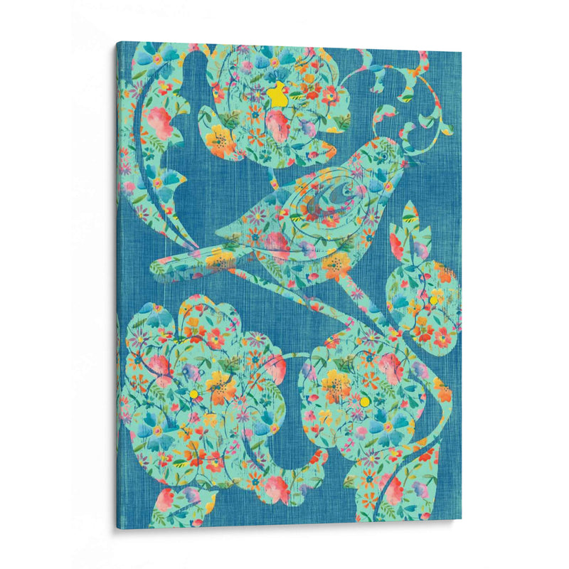 Pájaros Florales I - Chariklia Zarris | Cuadro decorativo de Canvas Lab
