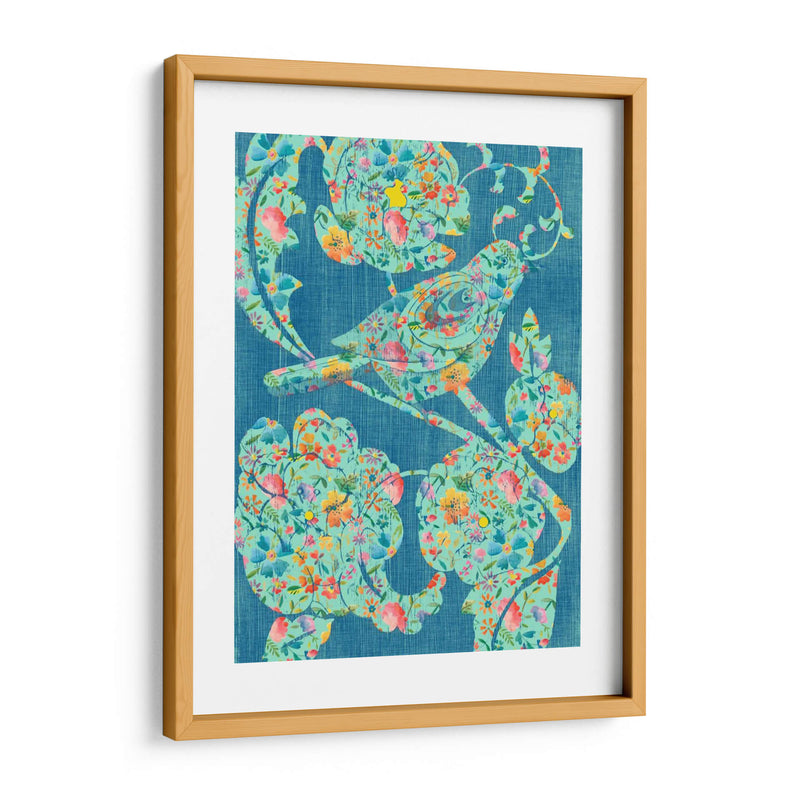 Pájaros Florales I - Chariklia Zarris | Cuadro decorativo de Canvas Lab