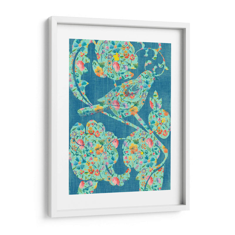 Pájaros Florales I - Chariklia Zarris | Cuadro decorativo de Canvas Lab