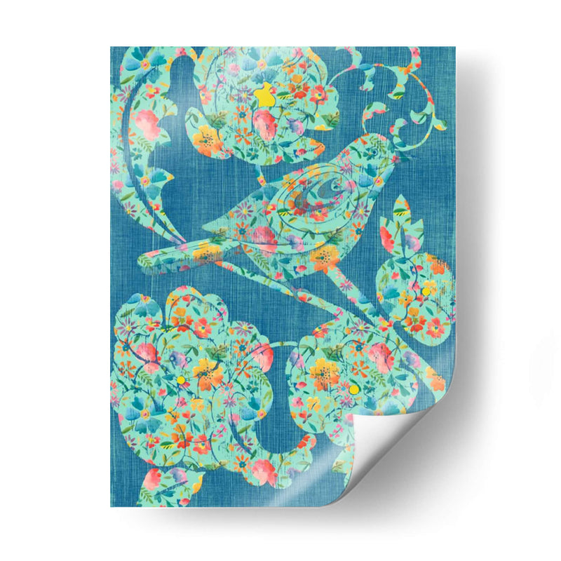 Pájaros Florales I - Chariklia Zarris | Cuadro decorativo de Canvas Lab