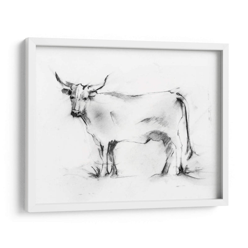 Charcoal Bovine Study Iii - Ethan Harper | Cuadro decorativo de Canvas Lab