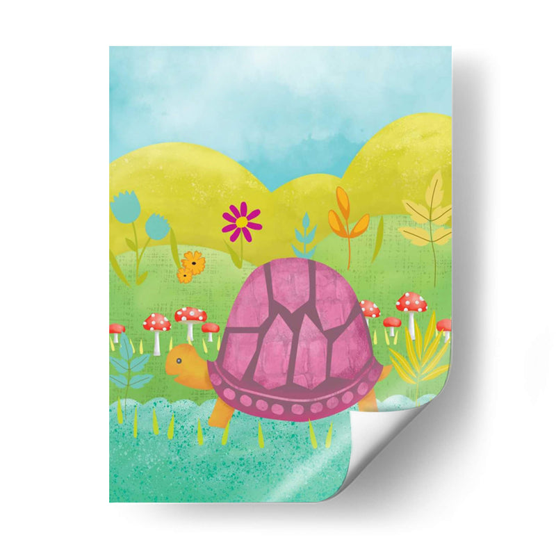 Feliz Tortuga Ii - Chariklia Zarris | Cuadro decorativo de Canvas Lab