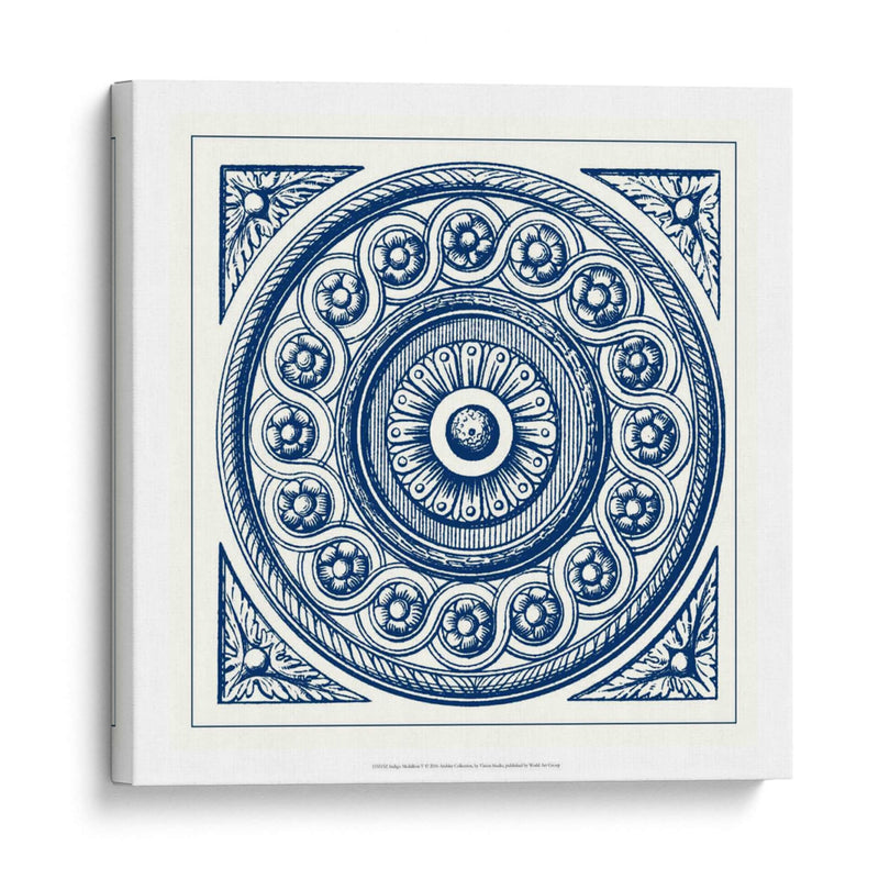 Medallón De Índigo V - Vision Studio | Cuadro decorativo de Canvas Lab