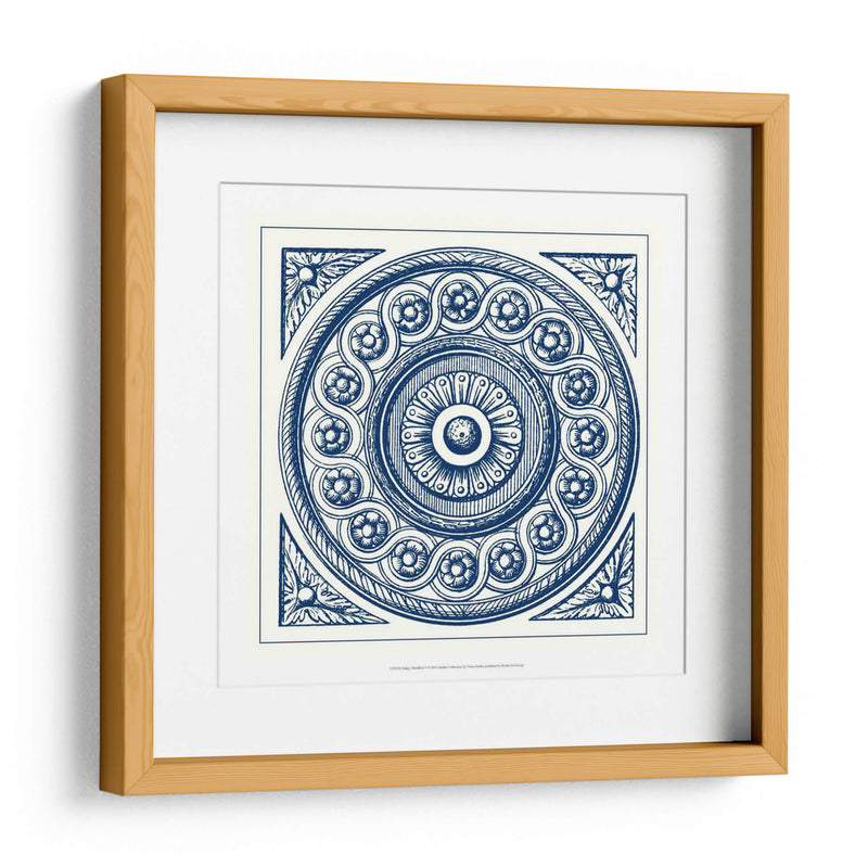 Medallón De Índigo V - Vision Studio | Cuadro decorativo de Canvas Lab