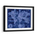 Mapa Del Mundo Del Índigo | Cuadro decorativo de Canvas Lab