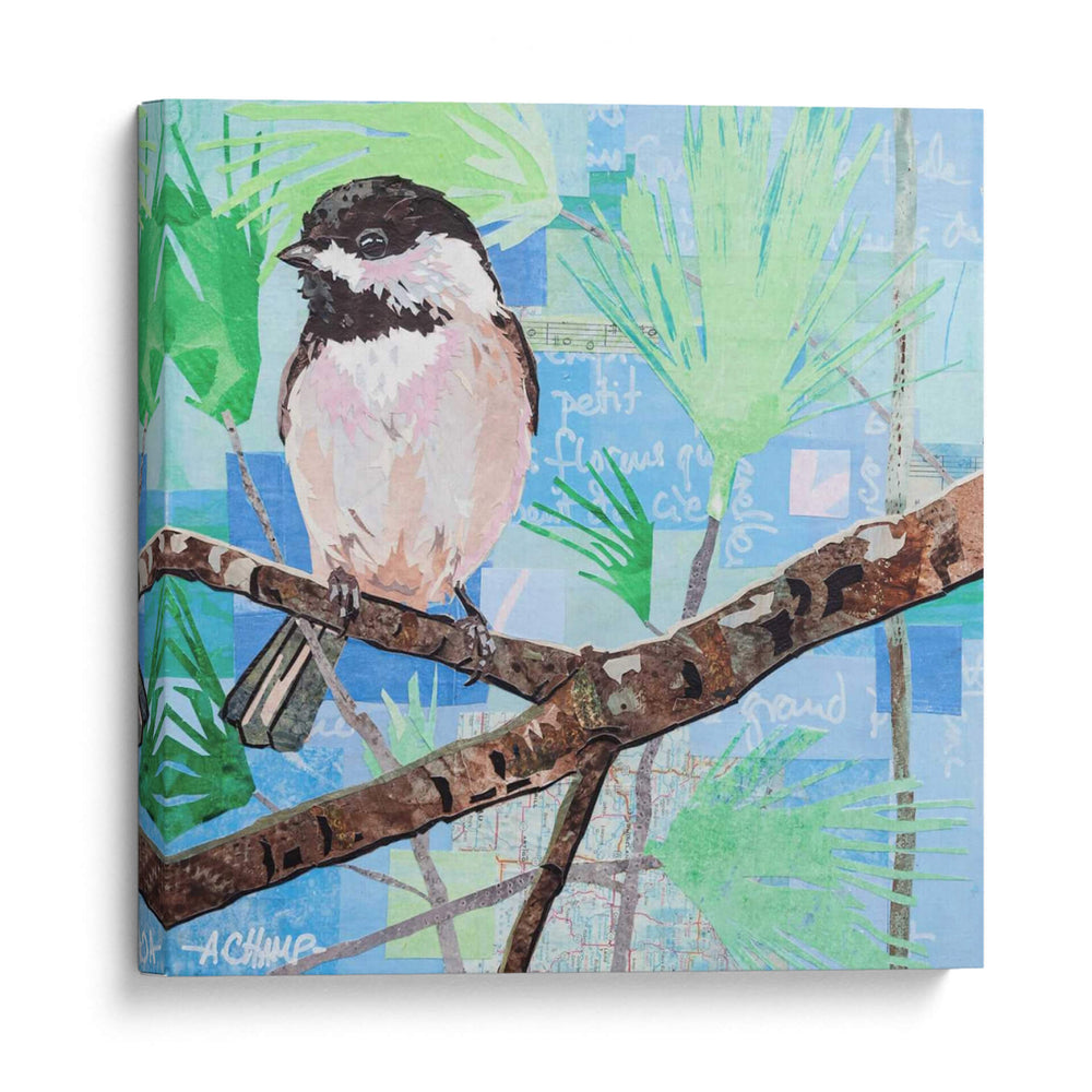 Collage De Chickadee I - Alyson Champ | Cuadro decorativo de Canvas Lab