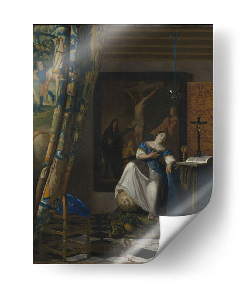 Allegory of the Catholic Faith - Johannes Vermeer | Cuadro decorativo de Canvas Lab