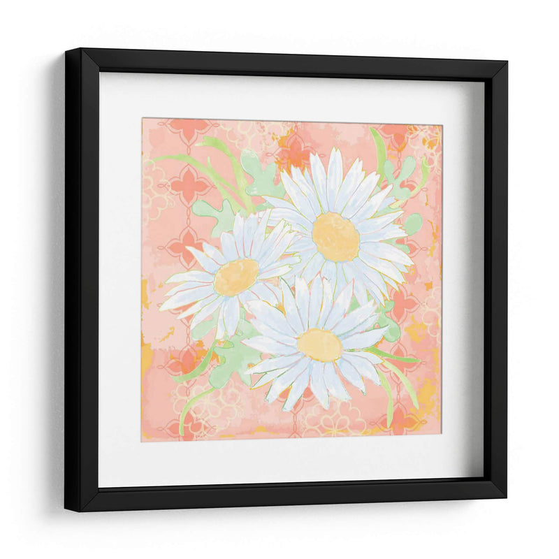 Pielo De Daisy Coral Ii - Leslie Mark | Cuadro decorativo de Canvas Lab