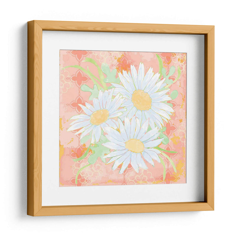 Pielo De Daisy Coral Ii - Leslie Mark | Cuadro decorativo de Canvas Lab