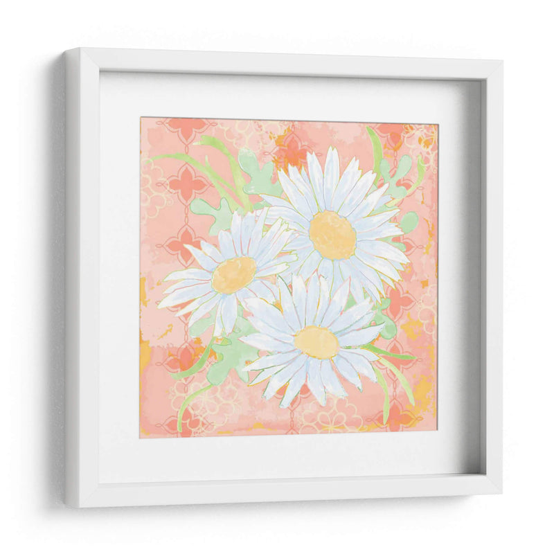 Pielo De Daisy Coral Ii - Leslie Mark | Cuadro decorativo de Canvas Lab