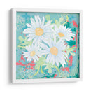 Parche Margarita Teal I - Leslie Mark | Cuadro decorativo de Canvas Lab