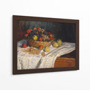 Frutero con manzanas y uvas - Claude Monet | Cuadro decorativo de Canvas Lab