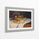 Frutero con manzanas y uvas - Claude Monet | Cuadro decorativo de Canvas Lab
