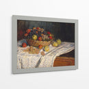 Frutero con manzanas y uvas - Claude Monet | Cuadro decorativo de Canvas Lab