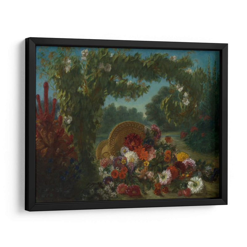 Basket of Flowers - Eugène Delacroix | Cuadro decorativo de Canvas Lab