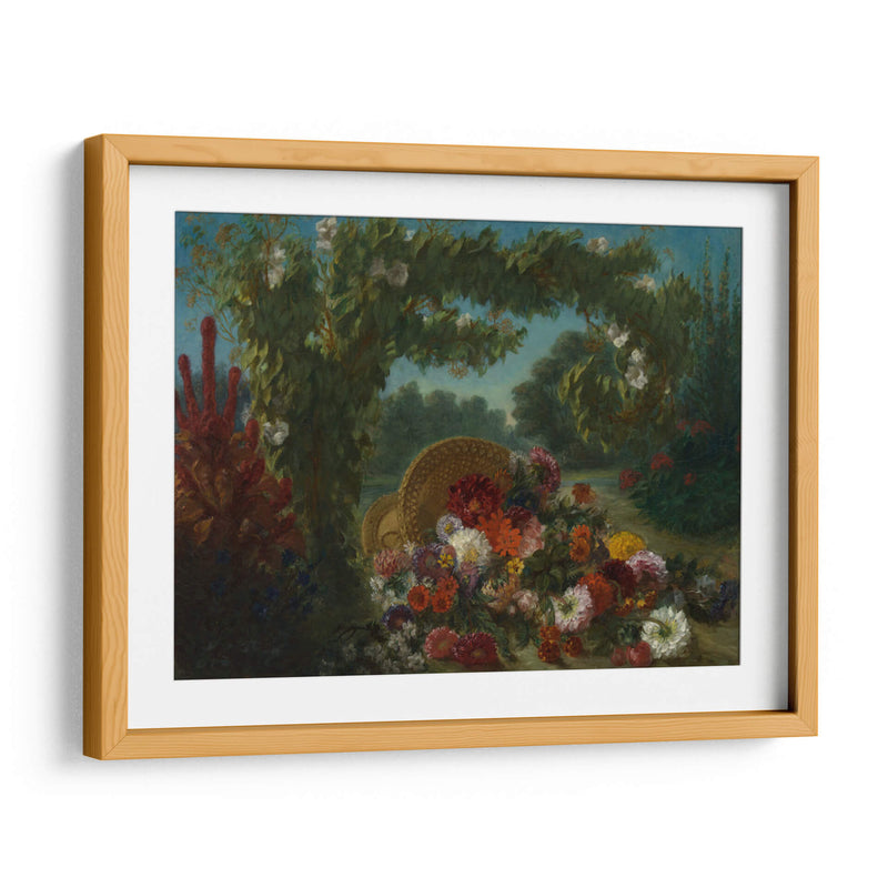 Basket of Flowers - Eugène Delacroix | Cuadro decorativo de Canvas Lab