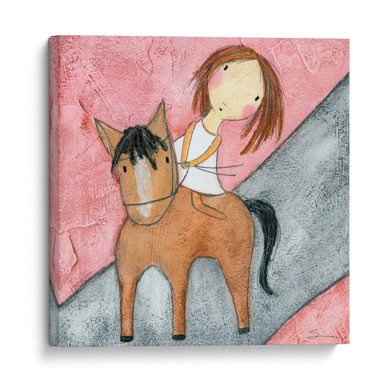 Caballo Rosado - Carla Sonheim | Cuadro decorativo de Canvas Lab