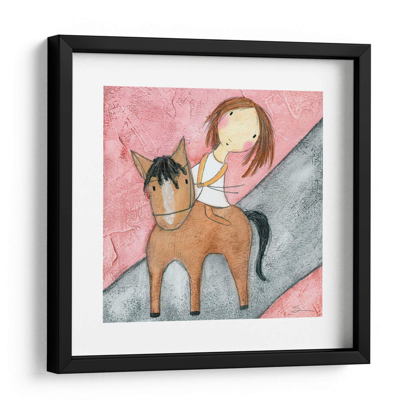 Caballo Rosado - Carla Sonheim | Cuadro decorativo de Canvas Lab