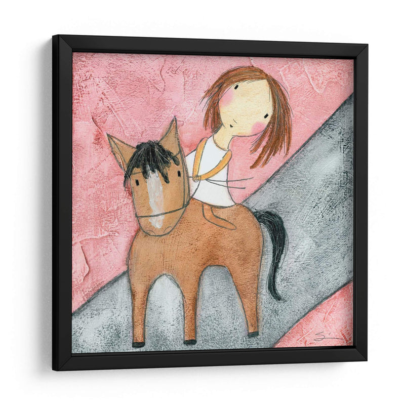 Caballo Rosado - Carla Sonheim | Cuadro decorativo de Canvas Lab