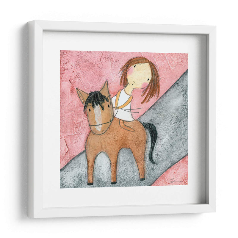 Caballo Rosado - Carla Sonheim | Cuadro decorativo de Canvas Lab