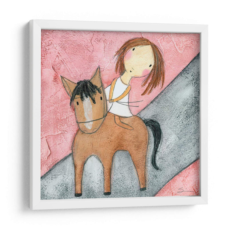 Caballo Rosado - Carla Sonheim | Cuadro decorativo de Canvas Lab