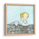 Chica Con Cordero - Carla Sonheim | Cuadro decorativo de Canvas Lab