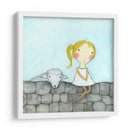 Chica Con Cordero - Carla Sonheim | Cuadro decorativo de Canvas Lab