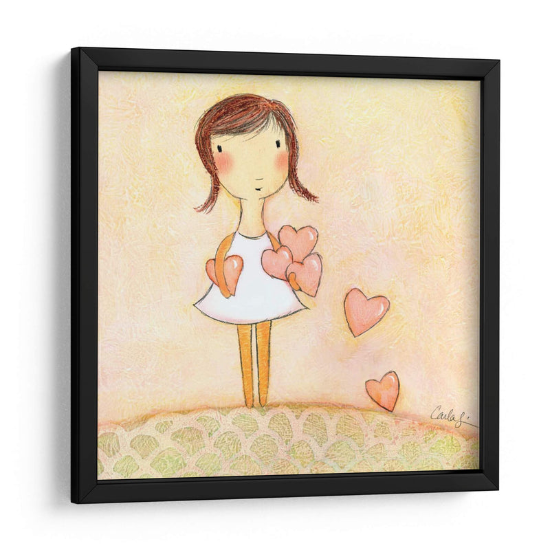 Con Todos Mis Corazones - Carla Sonheim | Cuadro decorativo de Canvas Lab