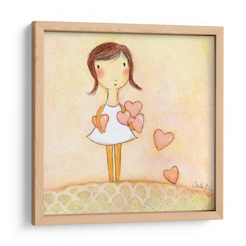 Con Todos Mis Corazones - Carla Sonheim | Cuadro decorativo de Canvas Lab