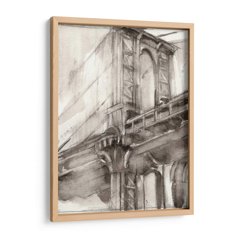 Sepia Bridge Study I - Ethan Harper | Cuadro decorativo de Canvas Lab