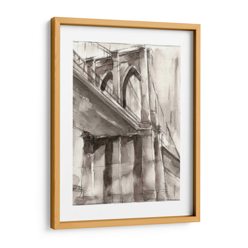 Sepia Bridge Study Ii - Ethan Harper | Cuadro decorativo de Canvas Lab