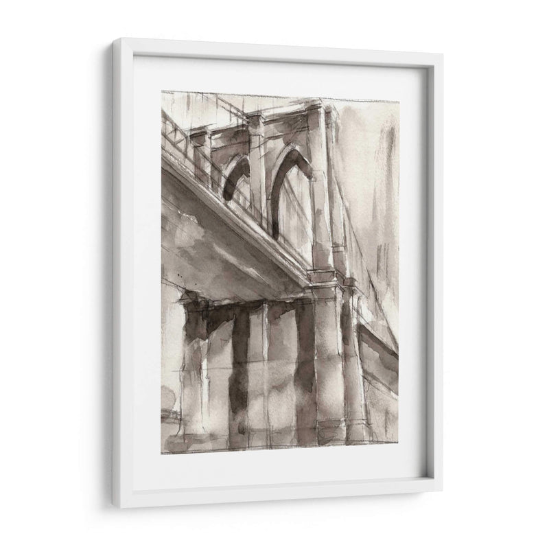 Sepia Bridge Study Ii - Ethan Harper | Cuadro decorativo de Canvas Lab