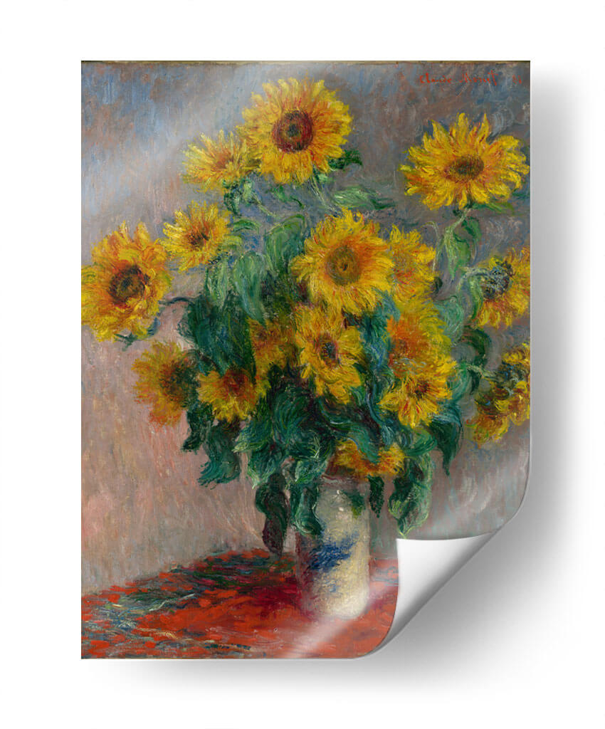 Bouquet of Sunflowers - Claude Monet | Cuadro decorativo de Canvas Lab