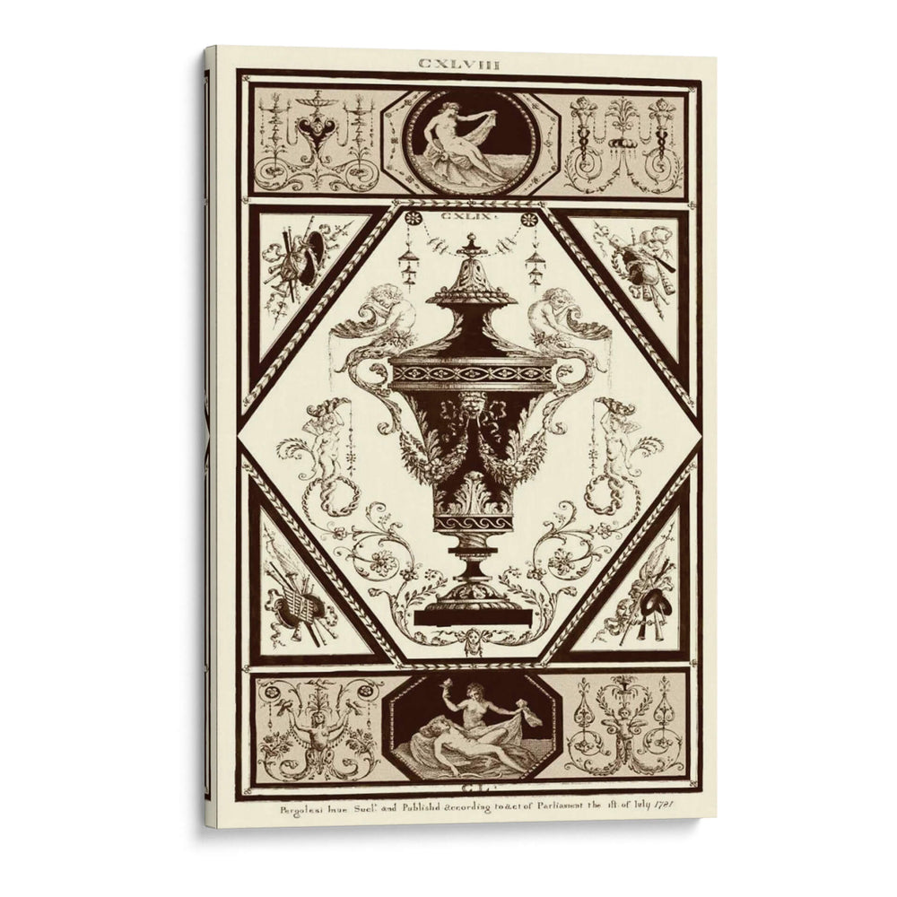 Sepia Pergolesi Urn I - Michel Pergolesi | Cuadro decorativo de Canvas Lab