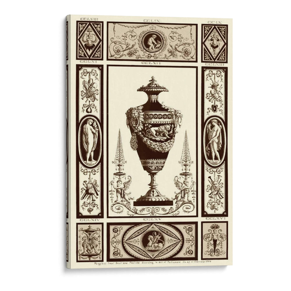 Sepia Pergolesi Urn Ii - Michel Pergolesi | Cuadro decorativo de Canvas Lab