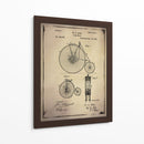 Patente De Bicicleta 1 Buff - GI ArtLab | Cuadro decorativo de Canvas Lab