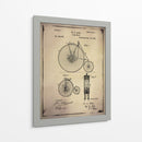 Patente De Bicicleta 1 Buff - GI ArtLab | Cuadro decorativo de Canvas Lab
