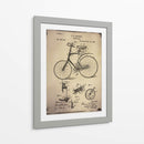 Patente De Bicicleta 2 Buff - GI ArtLab | Cuadro decorativo de Canvas Lab