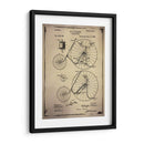 Patente De Bicicleta 3 Buff - GI ArtLab | Cuadro decorativo de Canvas Lab