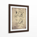 Patente De Bicicleta 3 Buff - GI ArtLab | Cuadro decorativo de Canvas Lab