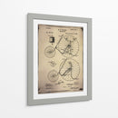 Patente De Bicicleta 3 Buff - GI ArtLab | Cuadro decorativo de Canvas Lab