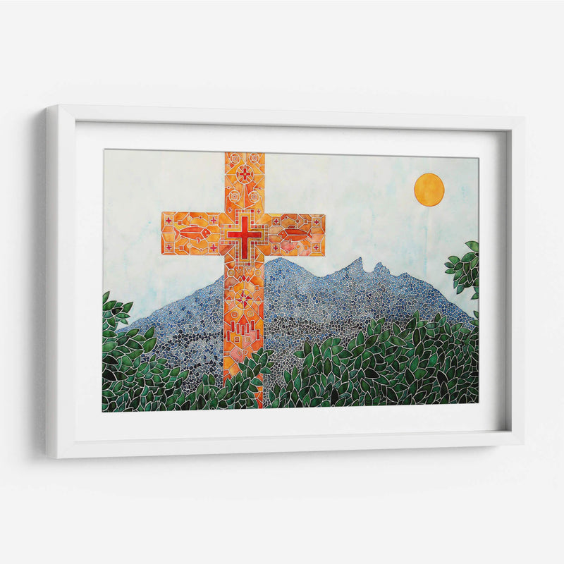 Cruz y Cerro de la Silla | Cuadro decorativo de Canvas Lab