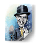 Frank Sinatra en caricatura | Cuadro decorativo de Canvas Lab