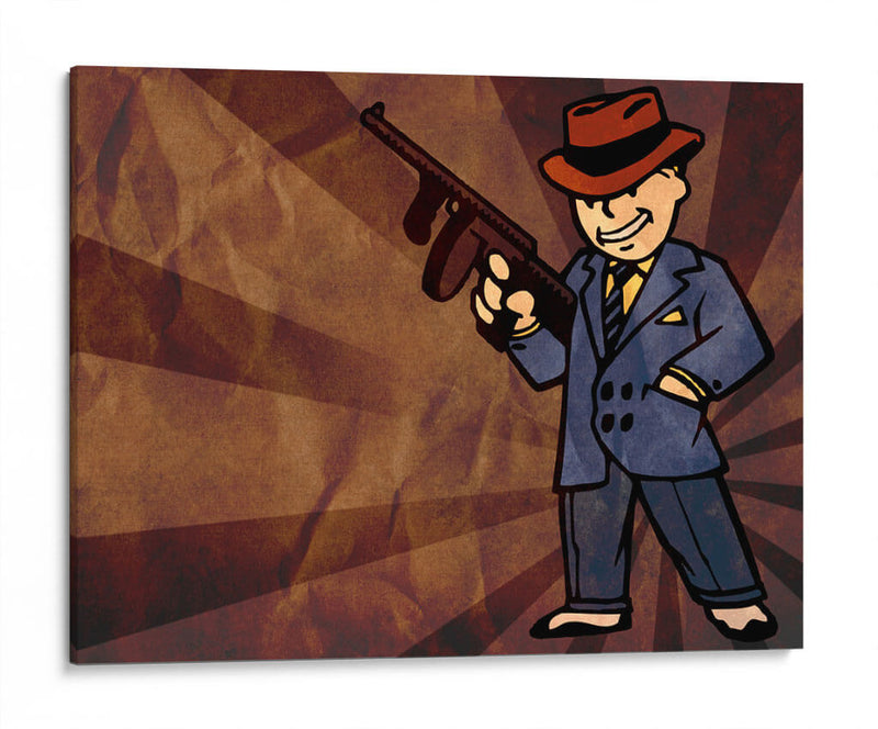 Gangster Vault Boy | Cuadro decorativo de Canvas Lab