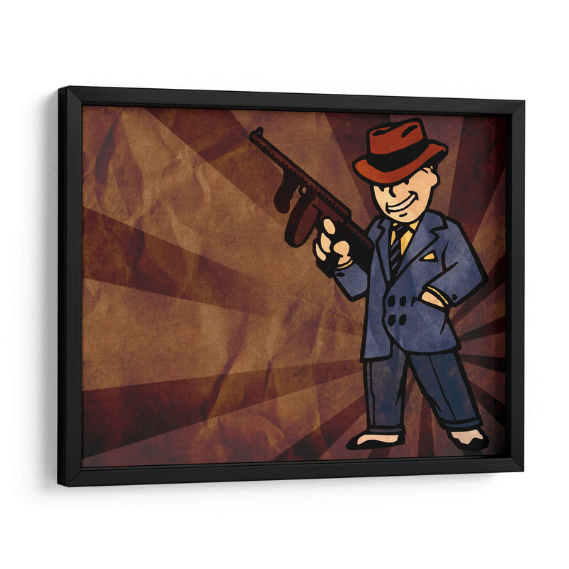 Gangster Vault Boy | Cuadro decorativo de Canvas Lab