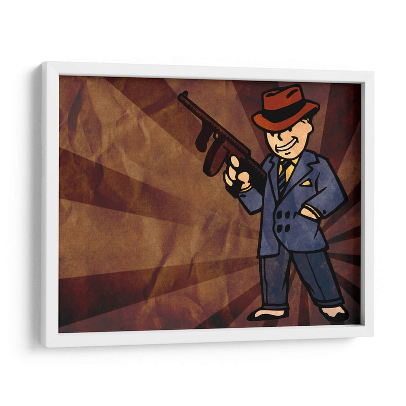Gangster Vault Boy | Cuadro decorativo de Canvas Lab
