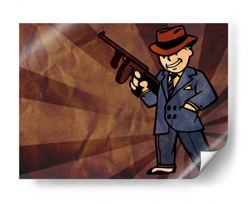 Gangster Vault Boy | Cuadro decorativo de Canvas Lab