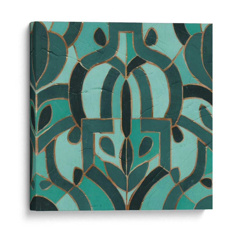 Mosaico Turquesa Iv - June Erica Vess | Cuadro decorativo de Canvas Lab